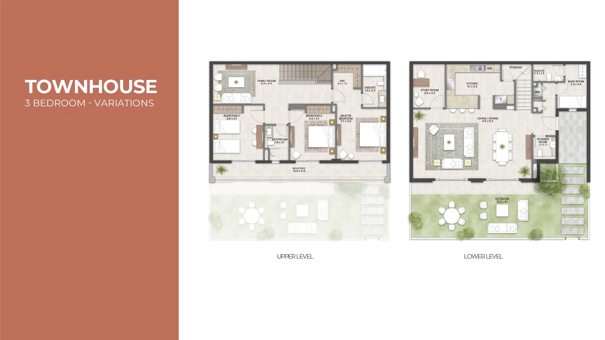3 BR Townhouse